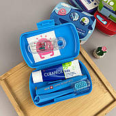 Дорожній набір Curaprox Kids Travel Set Блакитний від 6 роківщіт - ка, паста, йоршики для гігієни зубів у подорожах