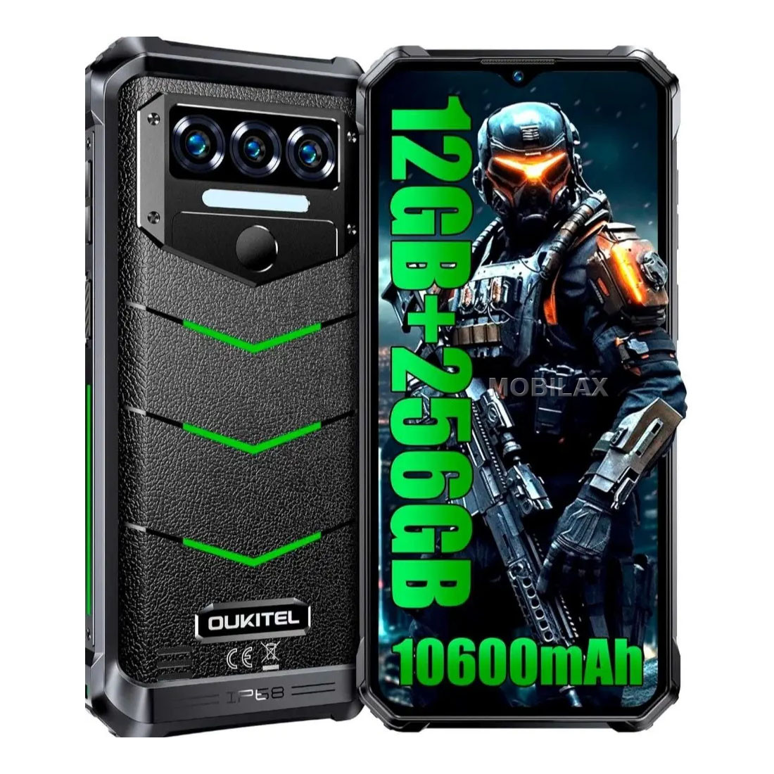 Телефон Oukitel WP38 12Gb/256Gb 10600mAh протиударний смартфон Гарантія 1 рік