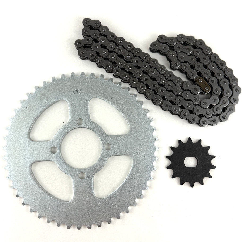 Комплект зірки та ланцюг 420H 102L + зірка 48t + зірка 14t для квадроцикла, фото 1