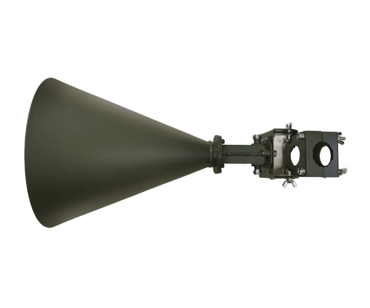 Антена конусна рупорна КР-640.700, 6.1-7.4 ГГц, 200Вт, 20 dBi кругові права та ліва, 0.75 кг, Ø220 x 333 мм (N-type), фото 1