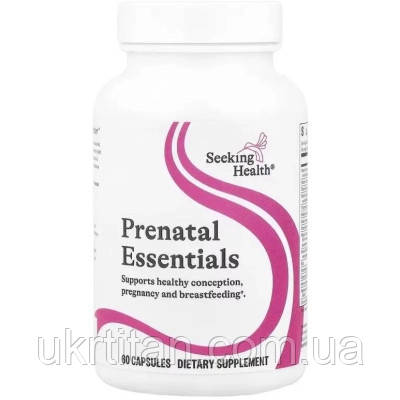 Оригінал! Вітамінно-мінеральний комплекс Seeking Health Поживна основа для вагітних, Prenatal Essentials, 60 капсу (SKH-52152) -, фото 1