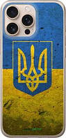 Чохол на iPhone 16 Pro Max Прапор і герб України 2 "378u-3706-72104"