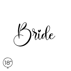 Наліпка на кулю 18" - Bride