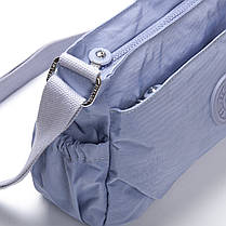 Сумка через плече жіноча фіолетова тканинна кроссбоді один відділ на блискавці Jielshi H6-31, фото 3