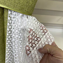 Тюль-штора в дитячу, спальню на кухню №471 зелений, фото 2