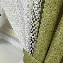 Тюль-штора в дитячу, спальню на кухню №471 зелений, фото 3