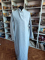 Підрясник сірого кольору з тканини льон-габардин (розмір 54)