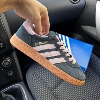 Кросівки жіночі Adidas Spezial Black Pink Чорні Адідас Газель повсякденні замшеві кеди демісезон, фото 1