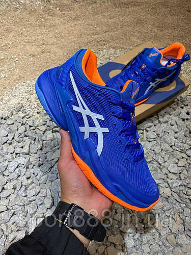 Eur39-46 теннисные кроссовки синие Асикс Asics Men's Court