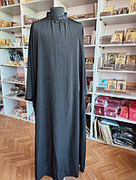 Ряса для священнослужителя з вишивкою, тканина мокрий шовк (56 розмір)