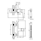 Змішувач для гігієнічного душу Qtap Tern QTTER262CRM47590 Chrome, фото 2
