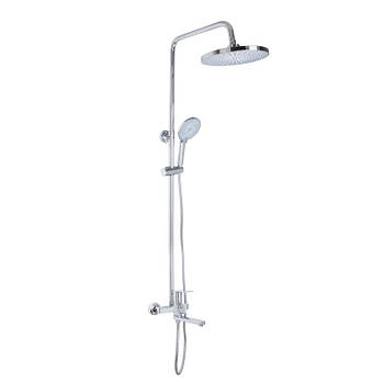 Душова система універсальна Qtap Aries на три споживачі (з виливом) QTARI1112CRM47606 Chrome