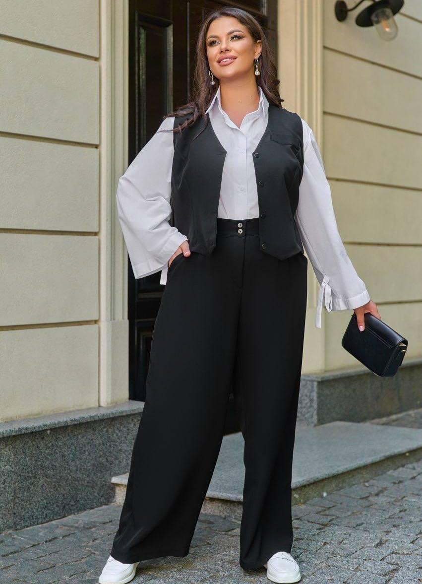 Костюм брюки та жилет зі шнурівкою опт роздріб дроп 9755, фото 1