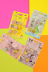 Стрічка декоративна 7 шт Kuromi та друзі