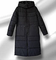 Жіноче зимове тепле пальто, довга зимова куртка, фабрична якість, 48,52,56, див. заміри в описі