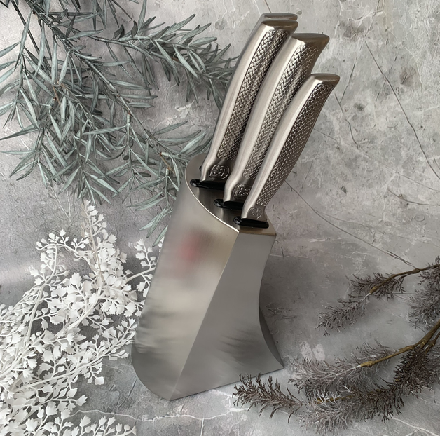 Набір кухонних ножів (6 предметів) Edenberg EB-11001 з неіржавкої сталі, фото 1