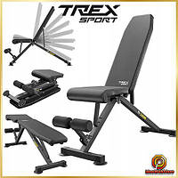 Тренувальна лава для дому та спортзалу регульована з розкладною Спортивна лава для тренувань TX-150B