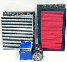 Комплект фільтрів Nissan Almera Classic (Нісан Альмера Класик) 1.6i (олійний, повітряний, салону вугільний)