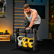 Стійка 2-рівнева для гантелей, дисків і гир TX-045DR, фото 9