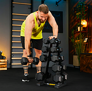 Стійка-піраміда для зберігання 5 пар гантелей Trex Sport TX-055DR, фото 4