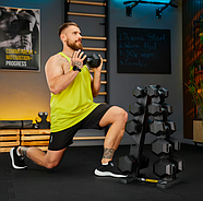 Стійка-піраміда для зберігання 5 пар гантелей Trex Sport TX-055DR, фото 5