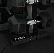Стійка-піраміда для зберігання 5 пар гантелей Trex Sport TX-055DR, фото 8