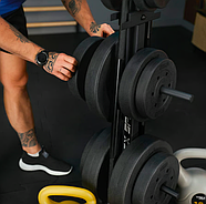 Стійка для дисків і грифів Trex Sport TX-065WR з полицями, фото 8