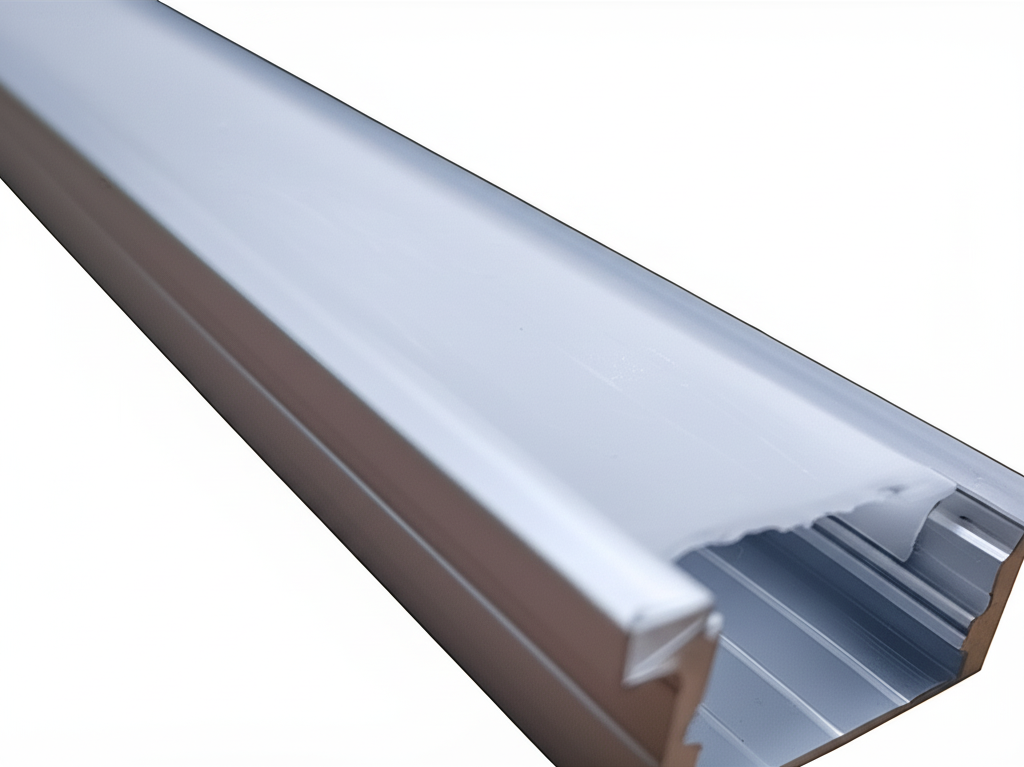 Врізний LED-профіль ЛПВ-10 тонкий (10мм), анодований, з розсіювачем, фото 1