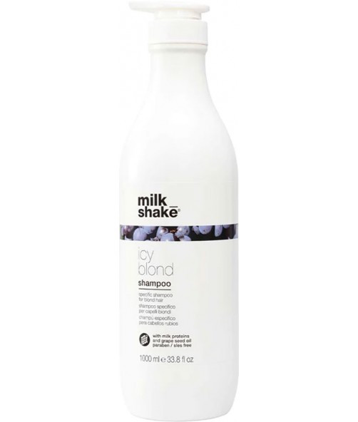 Шампунь для світлих і платинових блондинок MILK SHAKE Icy Blond Shampoo, 1000 мл (8032274147299)