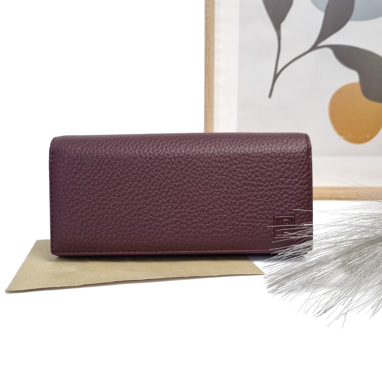 Гаманець стильний штучна шкіра бордовий Арт.X8601-129 wine red Balisa (54)