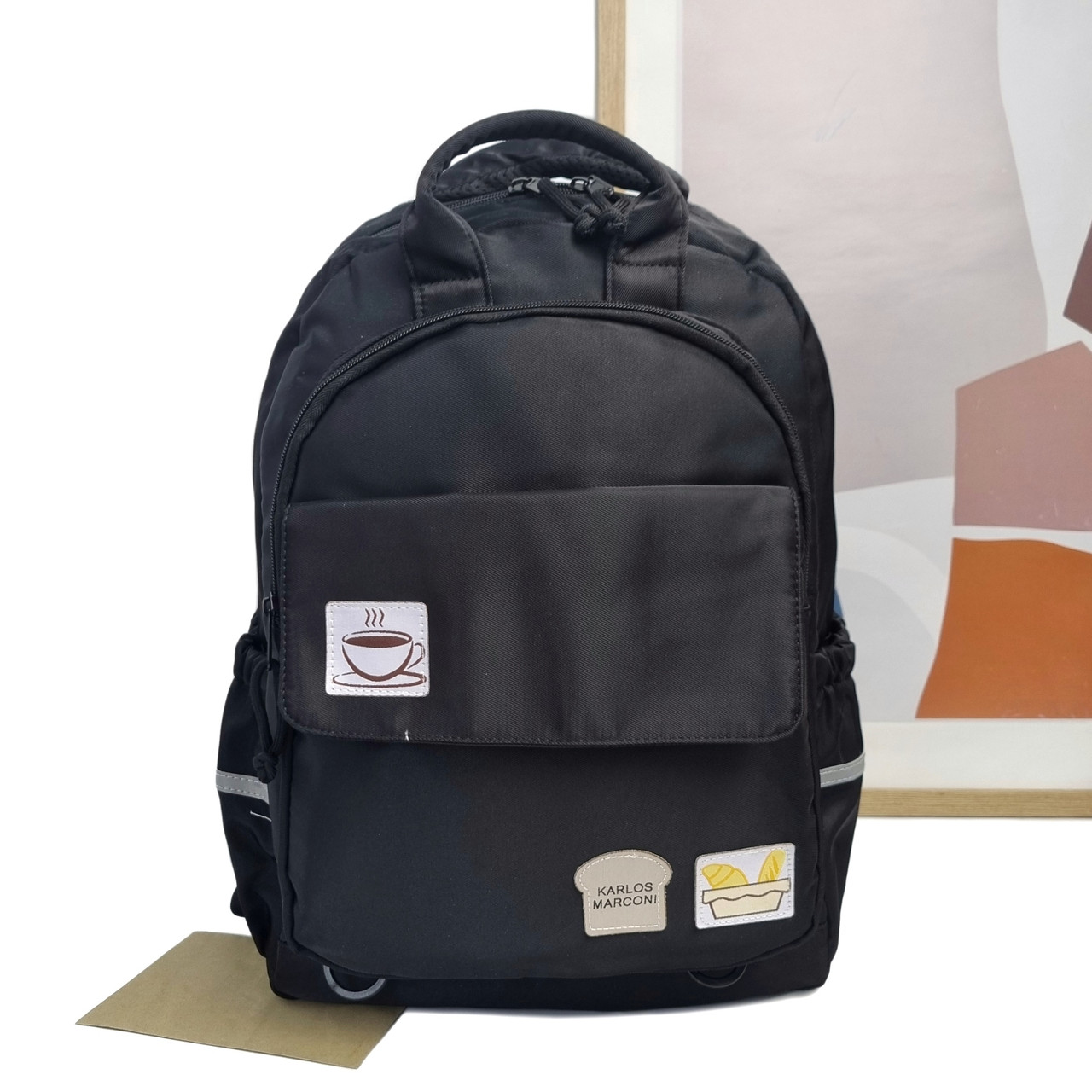 Рюкзак молодіжний поліестер чорний Арт.S021 black Karlos Marconi (54)