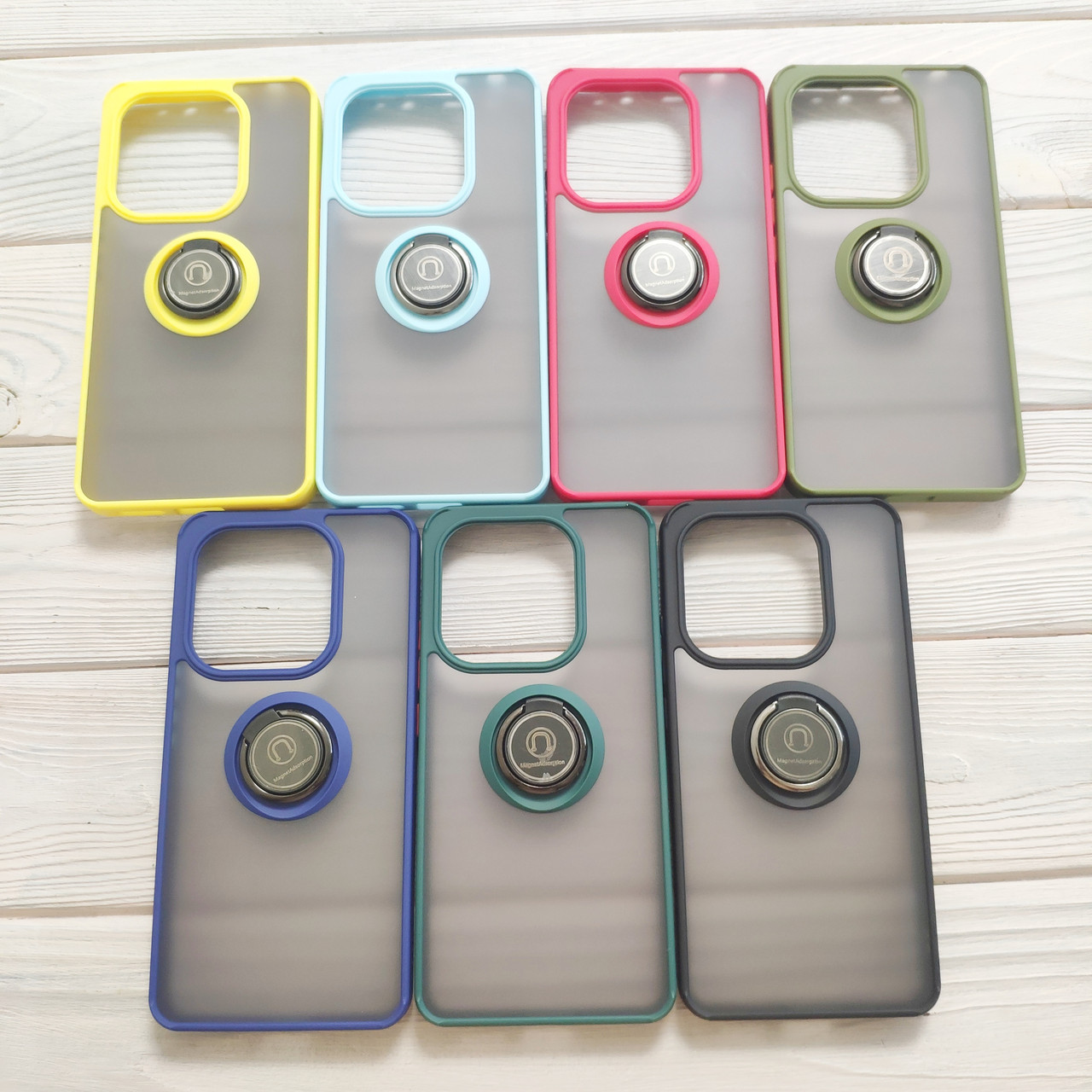 Чохол Armor Ring для Xiaomi Redmi Note 14 Протиударний з кільцем (різні кольори), фото 1