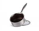 Ківшик з кришкою Edenberg EB-17005 (2.3 л*18х9 см) неіржавка сталь з антипригарним покриттям, фото 4