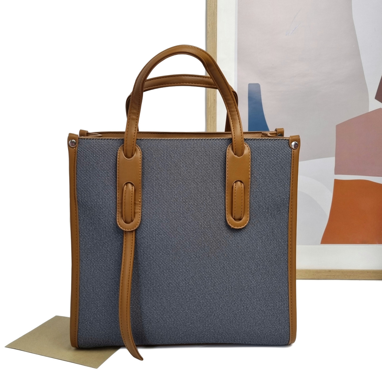 Велика жіноча сумка штучна шкіра рудий Арт.D8501 brown Eteral Smile (54)