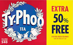 Чай чорний Ty-Phoo TEA 240 пакетиків, класичний англійський смак, Великобританія
