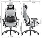 Крісло геймерське VR Racer Textile Halk чорний, фото 2