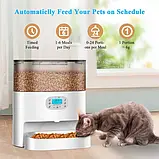 Годівниця для котів та собак автоматична Honeyguaridan S56 WiFi 6л Біла, фото 7
