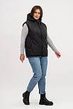 Жилет жіночий чорний Liardi - утеплений, фото 2