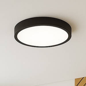 Світильник світлодіодний настінно-стельовий круглий Violux RODOS 24W чорний