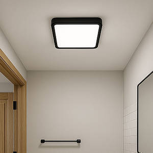 Світильник світлодіодний настінно-стельовий квадратний Violux RODOS 18W чорний