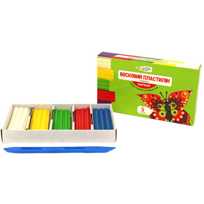 Пластилін ГАММА'UA Craft and Joy Зі стеком 5 кольорів 160 г (4820072539170)