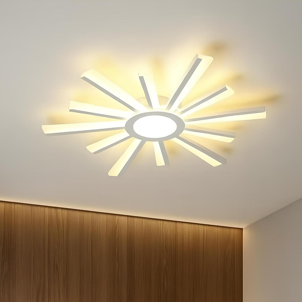 Люстра Led до 18 м² з пультом управління (TERESA 70W-R WHITE 10205), фото 1