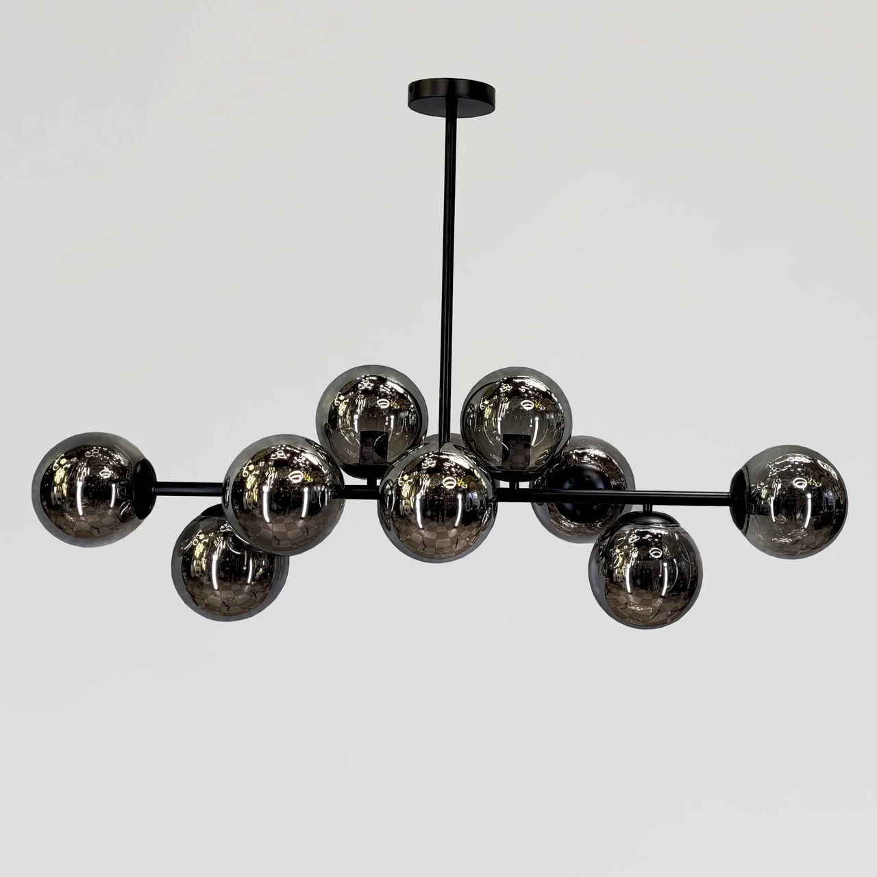 Сучасна підвісна люстра 3010/10BK, фото 1