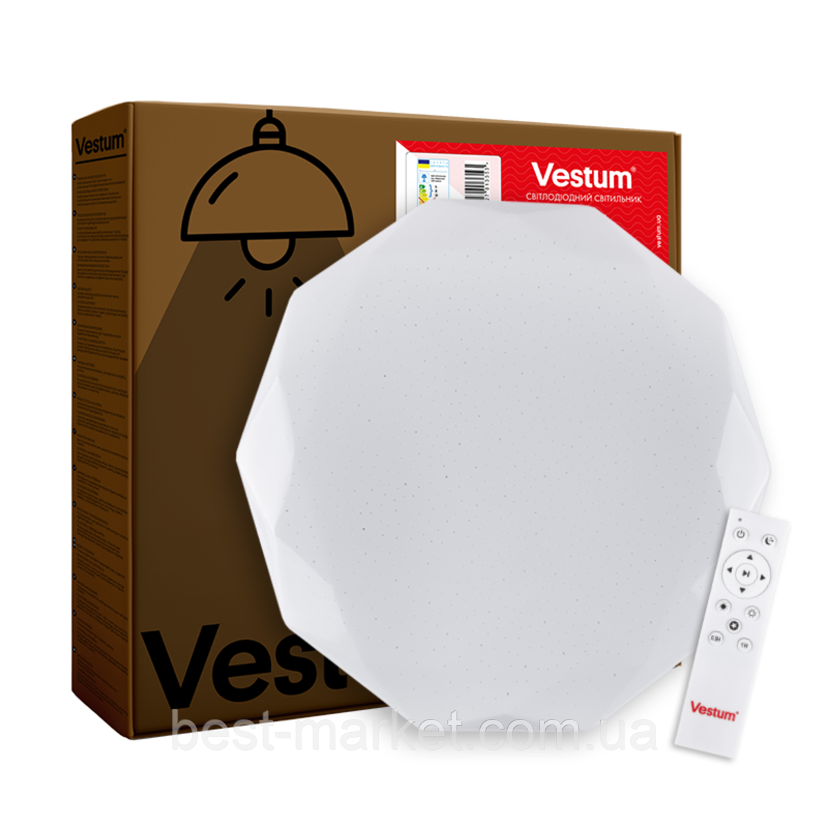 DIAMANT зоряне небо 80W 495*58мм 3000К-6500К з ДК, фото 1