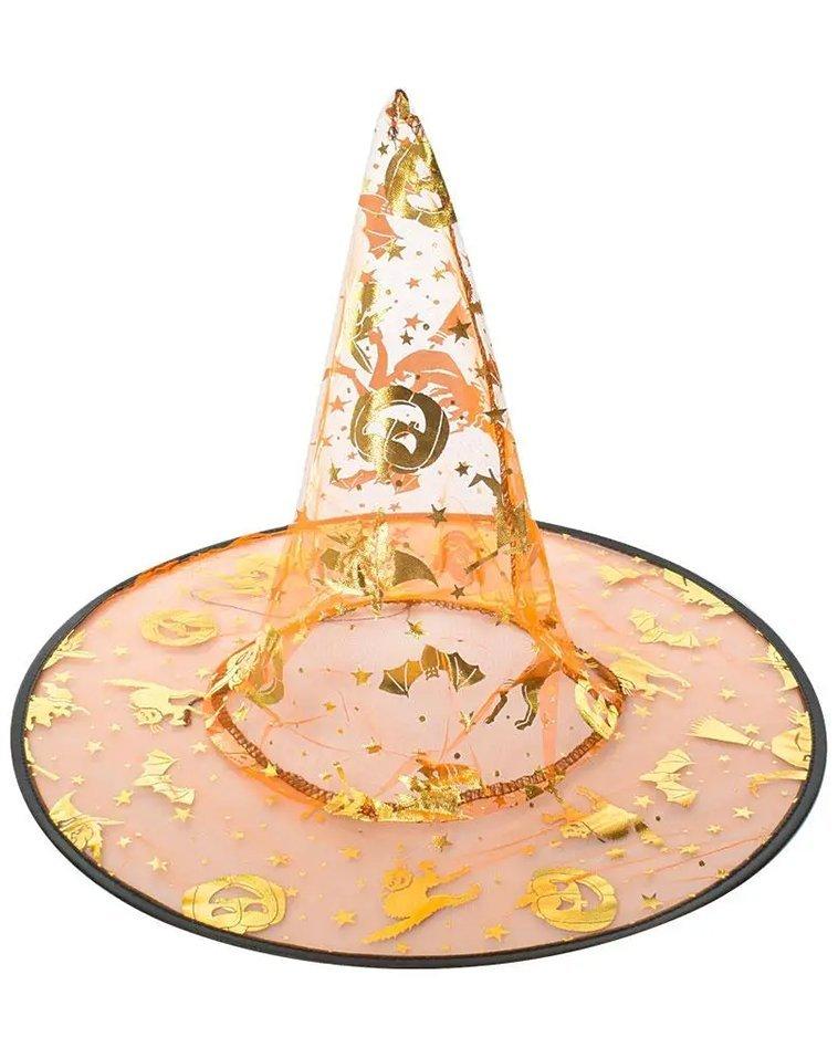 Шляпа відьми Гарбузи (помаранчева)