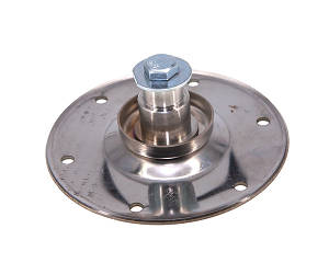 Фланець барабана для пральної машини Electrolux, вал H=27 мм, під 6203 (відомий, нержавійка)