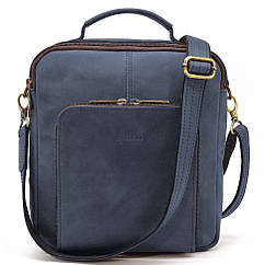 Чоловіча сумка на плече з ручкою кінська шкіра RK-6016-3md TARWA