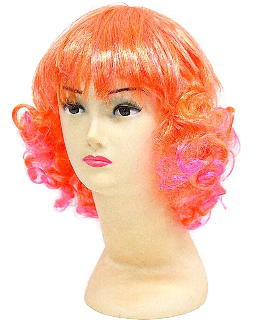 Перука з кучерями (помаранчева)