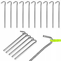 Набір кілочків для намету Mountain Goat сталеві 20 см 10 шт (P-5905973406857)