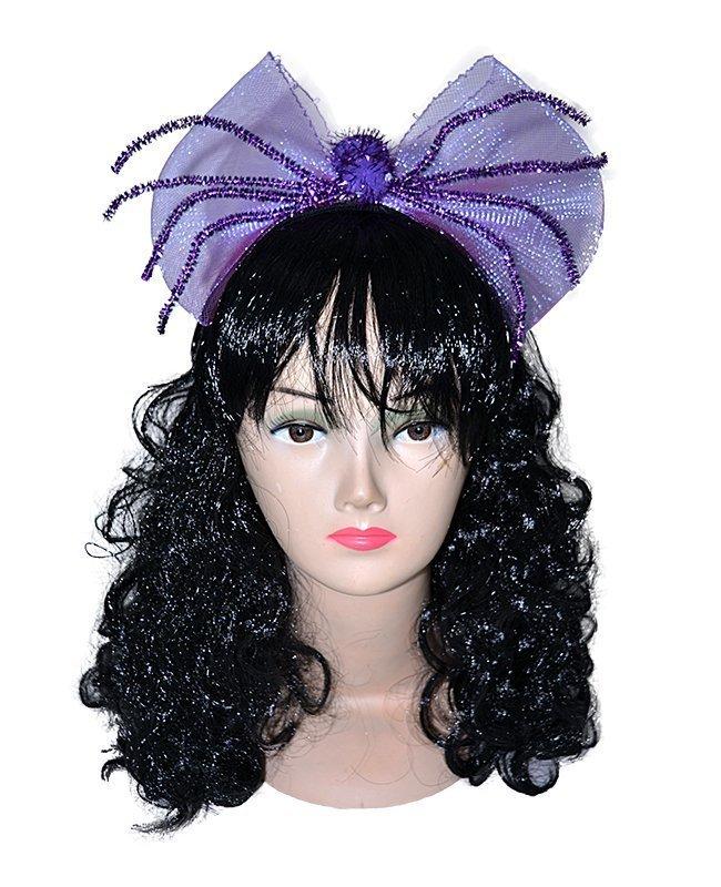 Обідок Павук з бантом (фіолетовий)